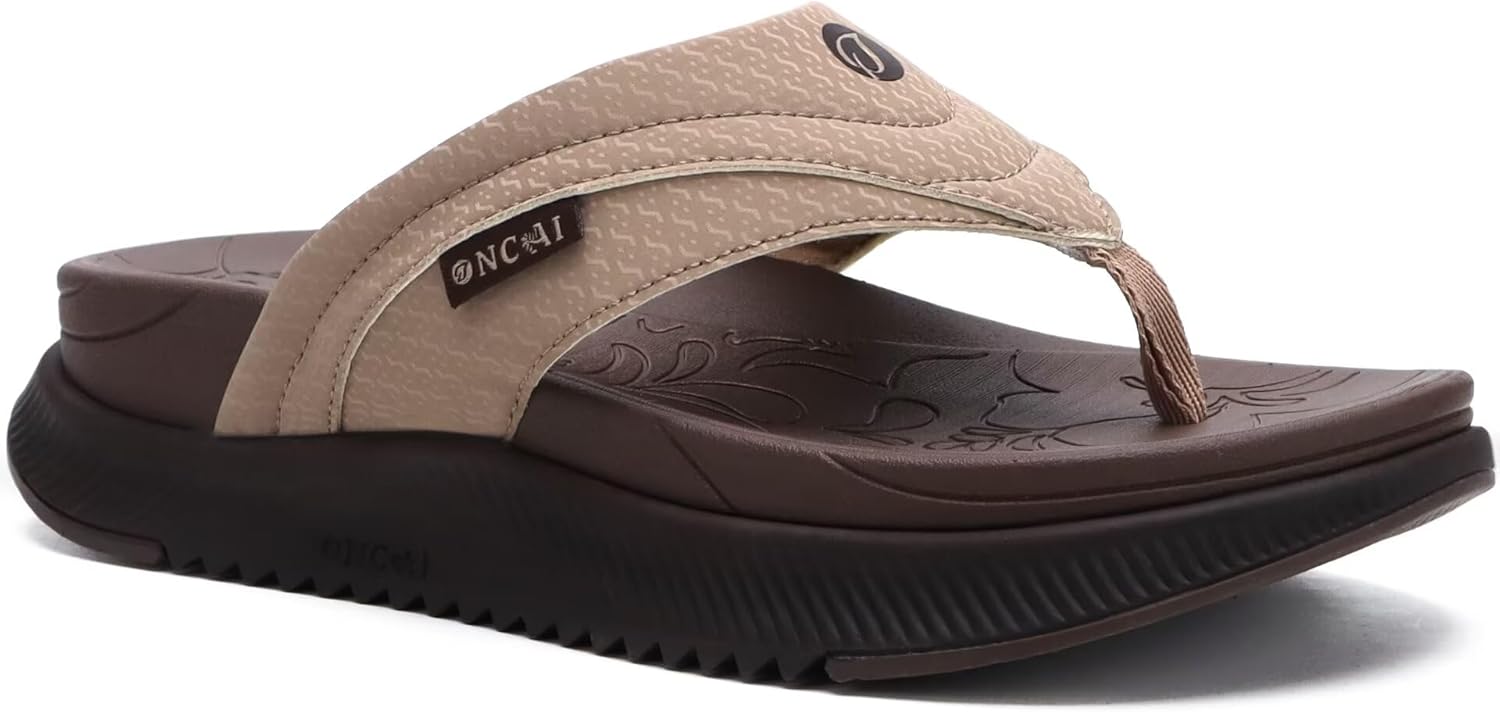 ONCAI Women's Orthotic Cushion Flip Flops for Summer Comfort