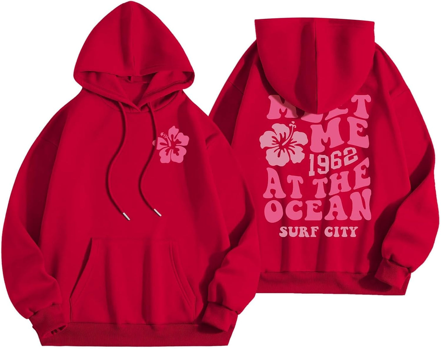 Pink Graphic Y2K Hoodie: Cozy Oversized Style!