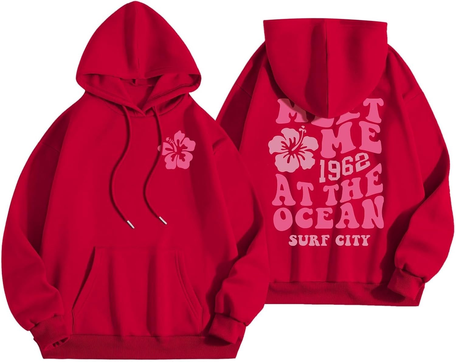 Pink Graphic Y2K Hoodie: Cozy Oversized Style!