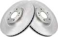 TRQ Front Brake Rotors Set Vented Compatible with 2020-24 Palisade