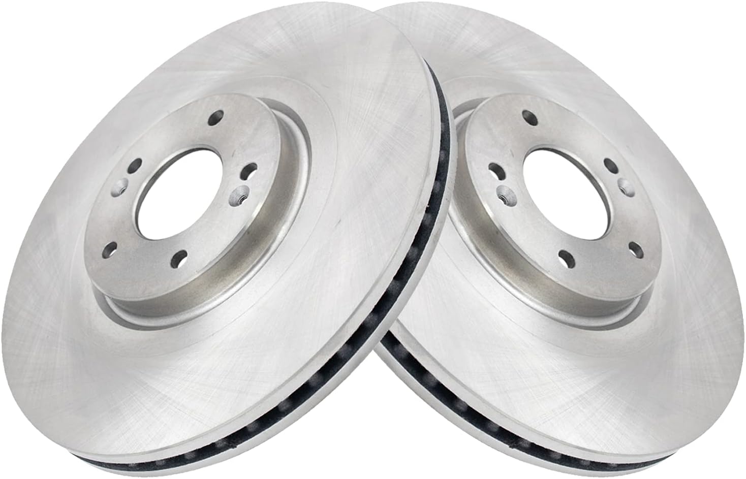 TRQ Front Brake Rotors Set Vented for Hyundai Palisade & Telluride