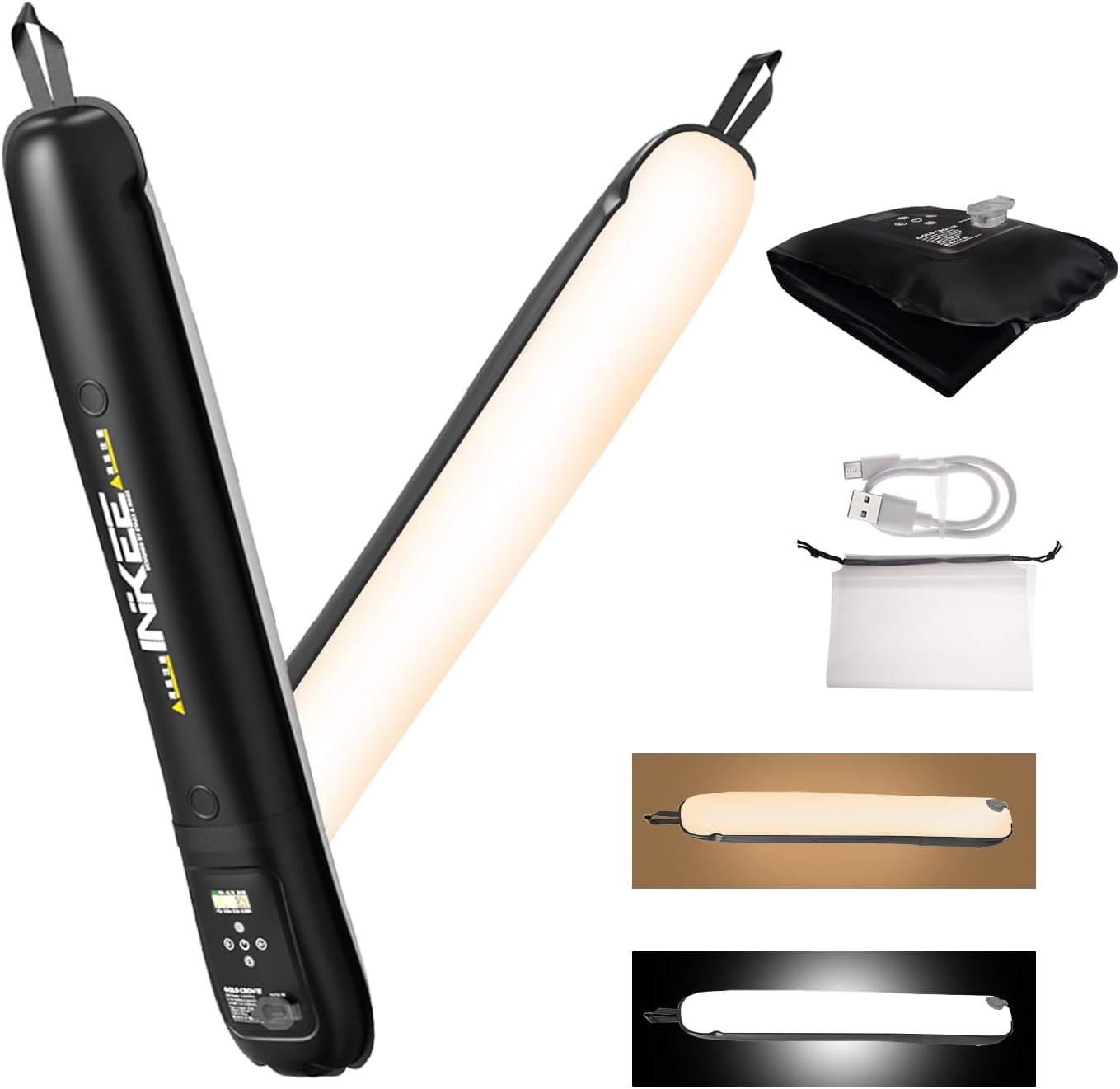 INKEE GC12 Bi-Color Handheld Inflatable LED Tube Light Review