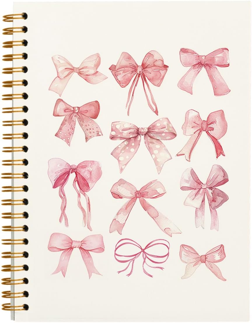 FLVGE Pink Bow Coquette Journal - Preppy Pink Chic!