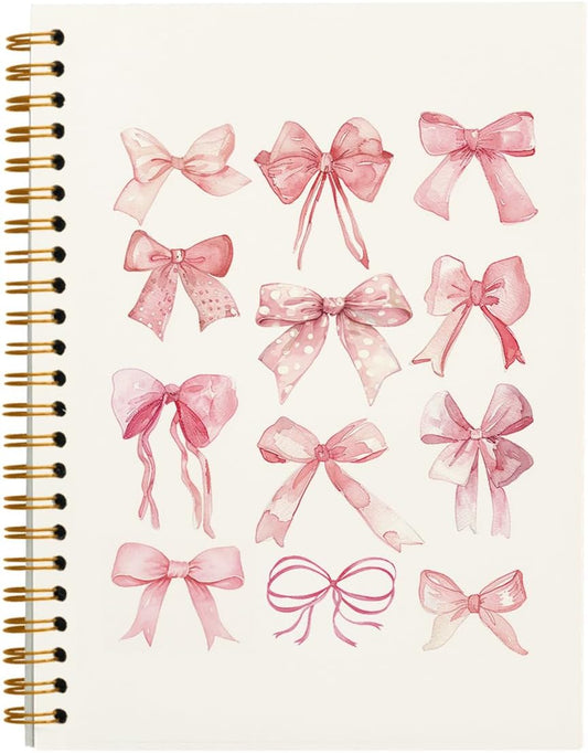 FLVGE Pink Bow Coquette Journal - Preppy Pink Chic!