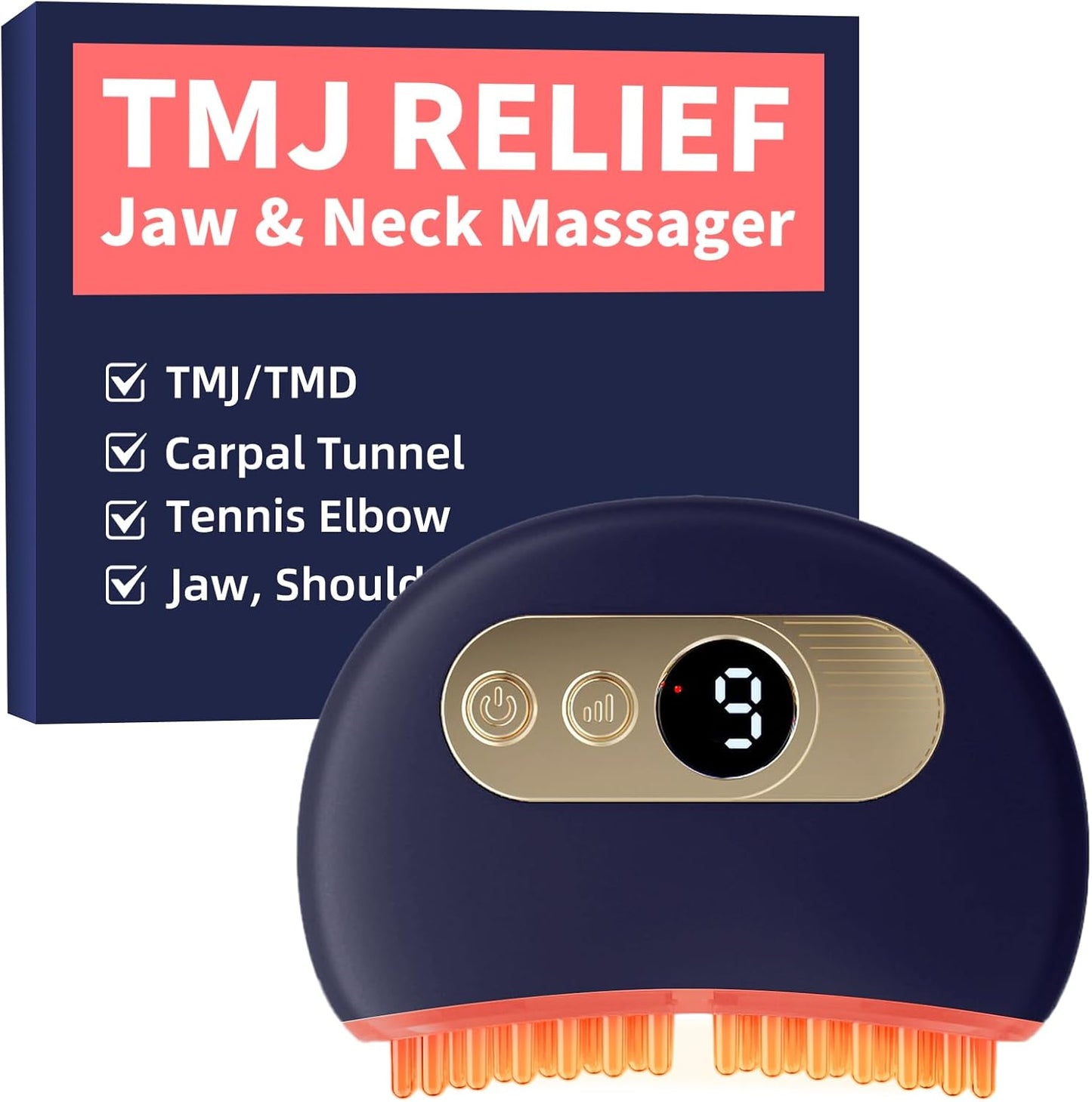 TMJ Relief Products Jaw Massager with Vibration and Heating