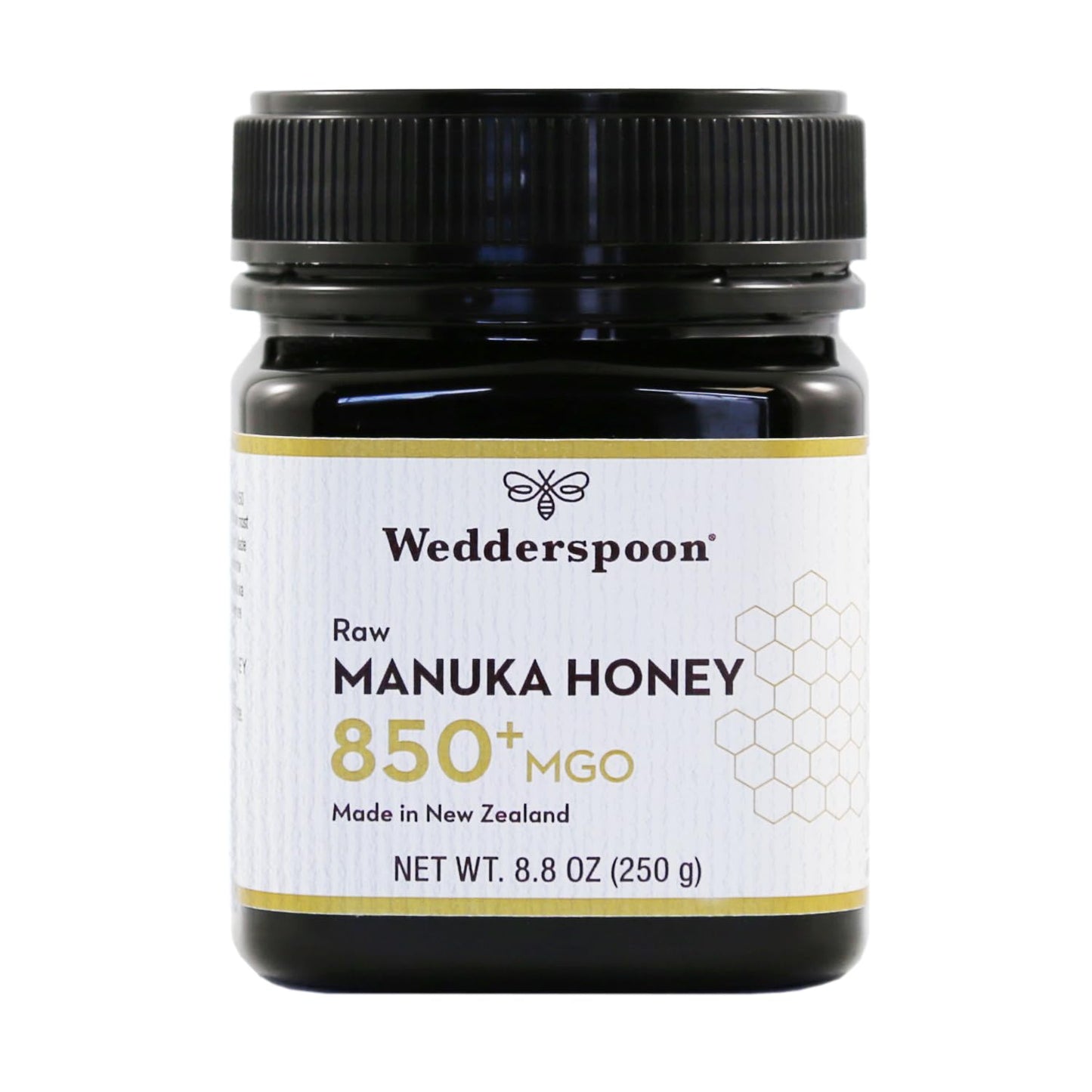 Wedderspoon Raw Premium Manuka Honey 850+ MGO for Wellness