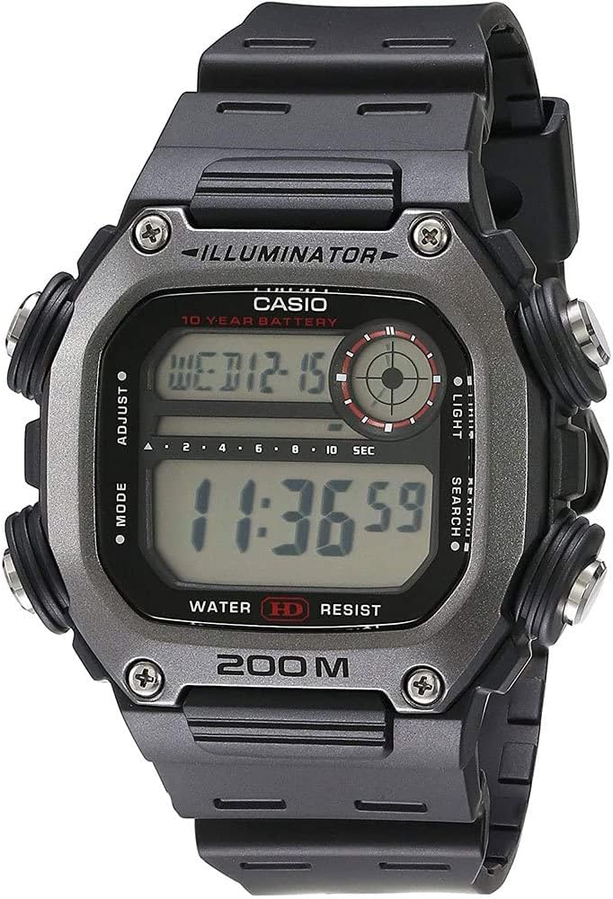 Casio DW291H | 200M Water Resist | Multi Alarms, Stopwatch, Timer | World Time | LED | 10 Yr Battery