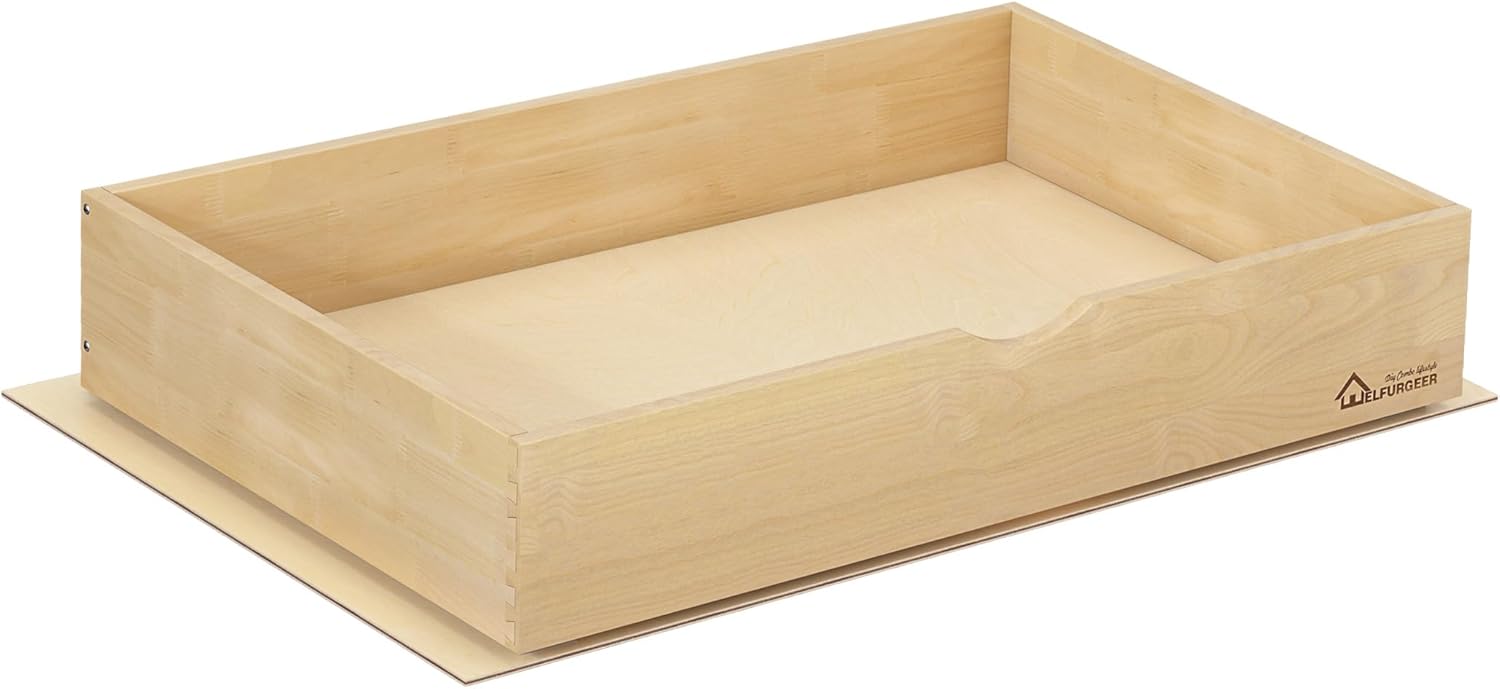 WelFurGeer Soft Close Pull Out Drawers for Kitchen Cabinets