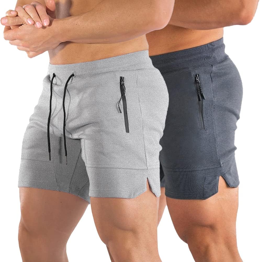 PIDOGYM Men's 5in Gym Workout Shorts for Running and Training