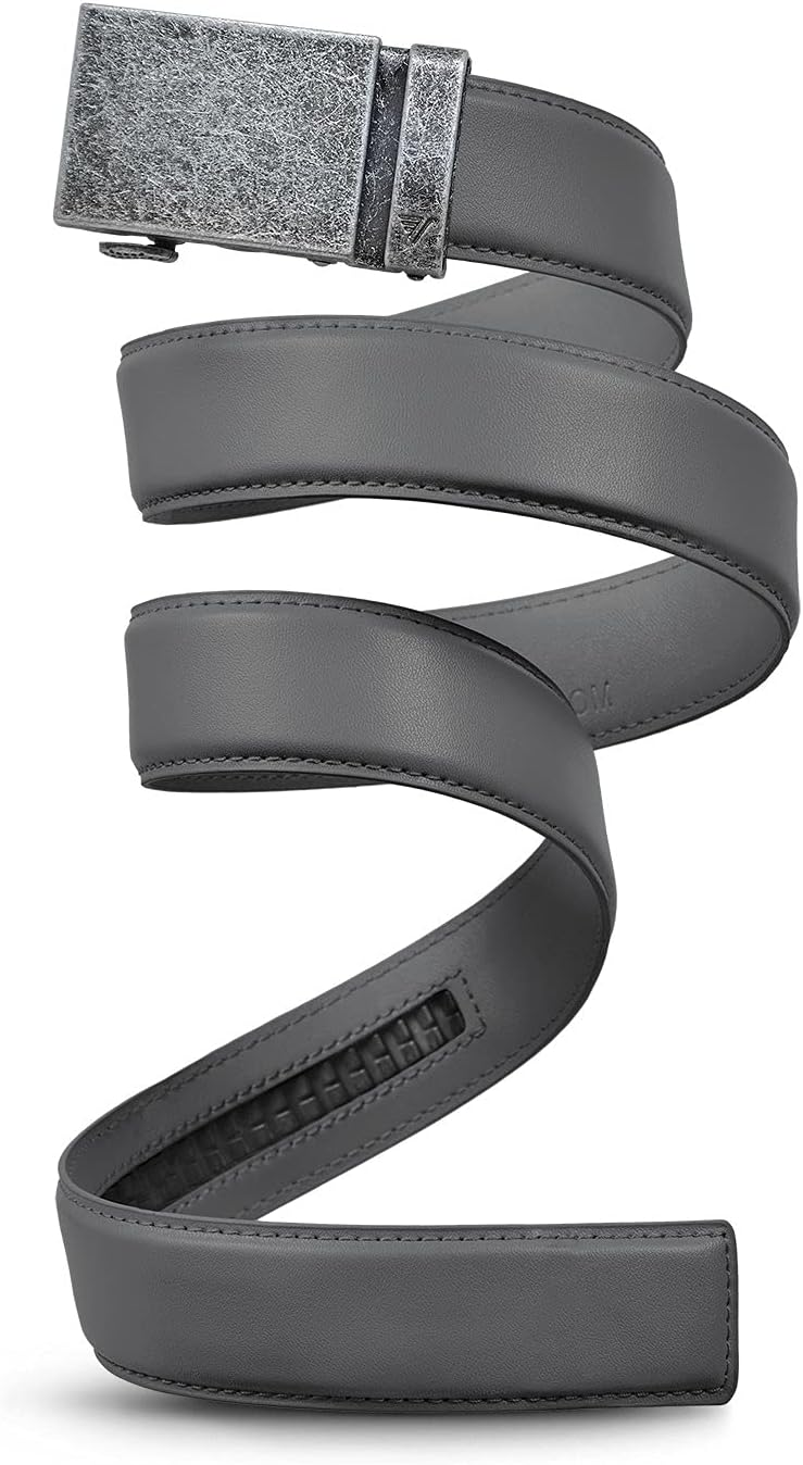 Mission Belt Men's Leather Ratchet Belt for Perfect Fit Every Time