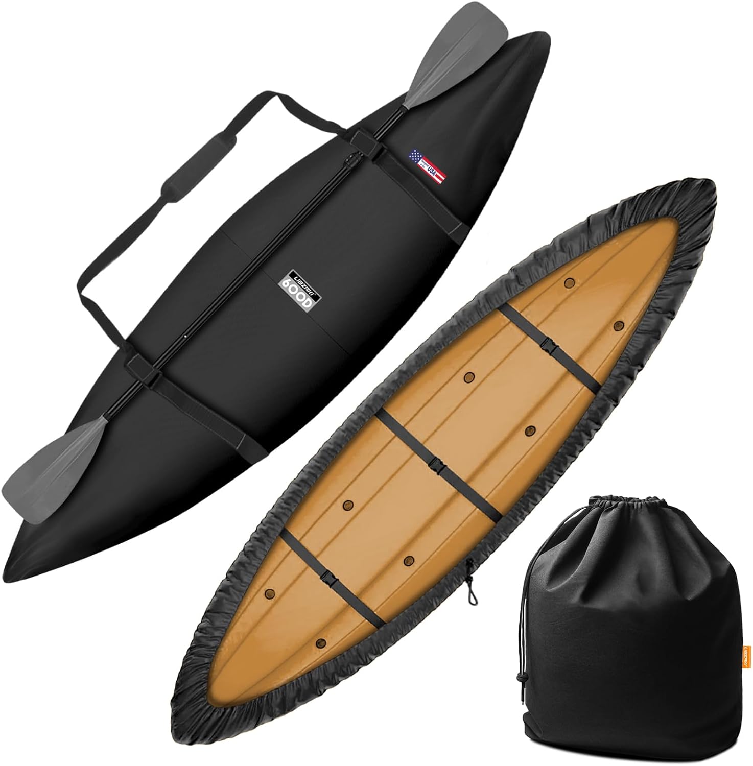 LIBZAKI Kayak Cover Accessories for 9ft to 18ft Kayaks