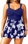 Plus Size Tankini Swimsuit Two Piece Tankini - Flowy Swim Dress