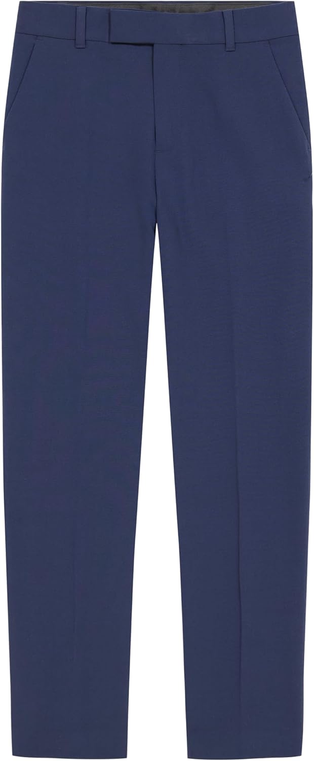 Calvin Klein Boys Flat-Front Bi-Stretch Dress Pant for Kids