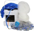 3FT to 9FT Cast Net with 3/8 and 1/4 Mesh - Heavy Duty Gray Sinker