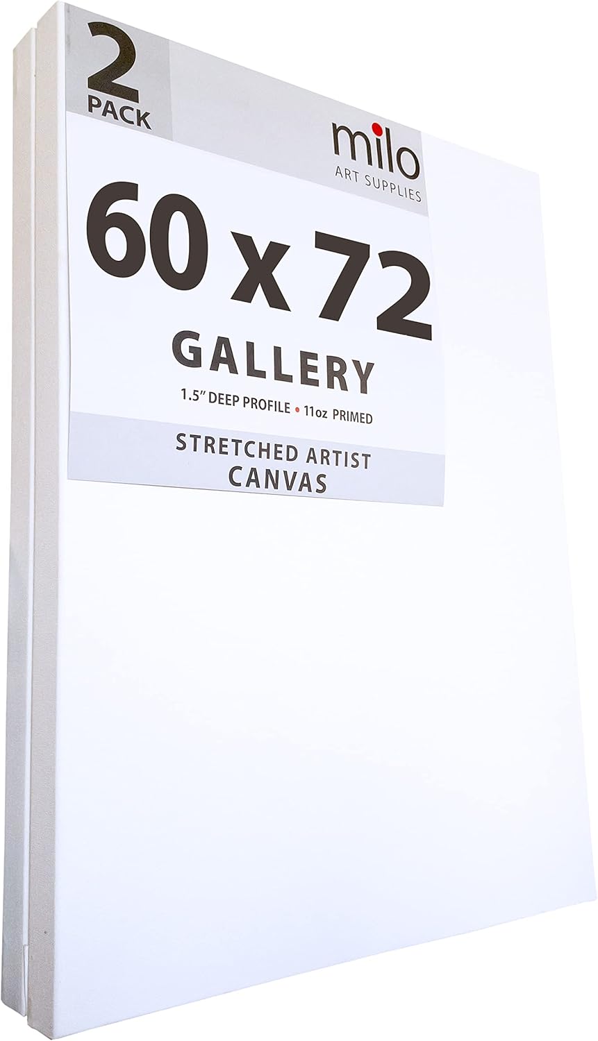 milo Stretched Artist Canvas 60 x 72 inches 2 Pack