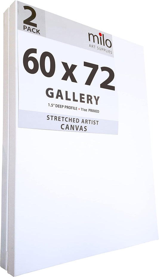 milo Stretched Artist Canvas 60 x 72 inches 2 Pack