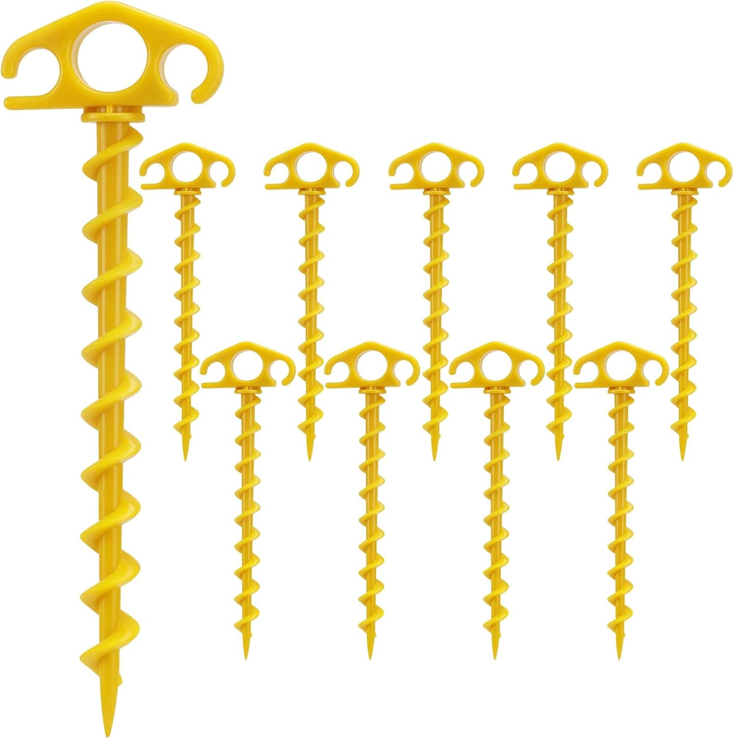 10 Pack Heavy Duty Beach Tent Stakes - Secure Your Shelter!