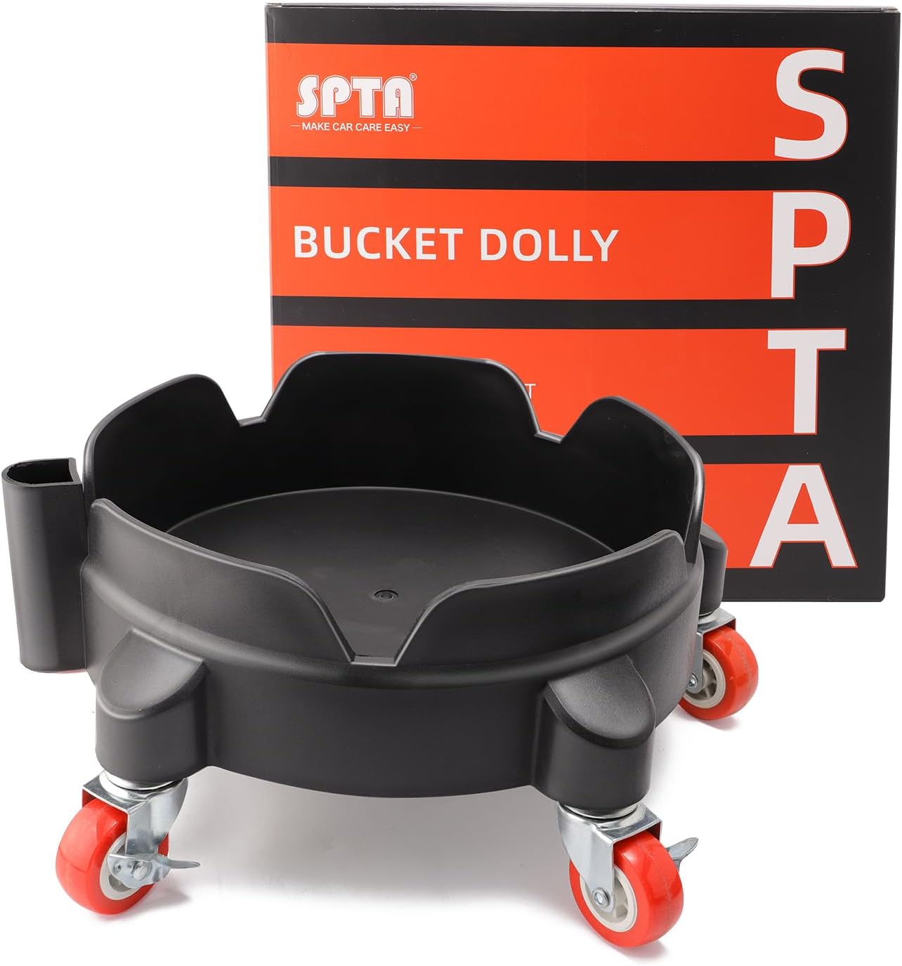 SPTA Bucket Dolly with 5 Wheels for Easy Car Washing Tasks