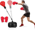Punching Bag with Stand - Freestanding Reflex Speed Bag for Home