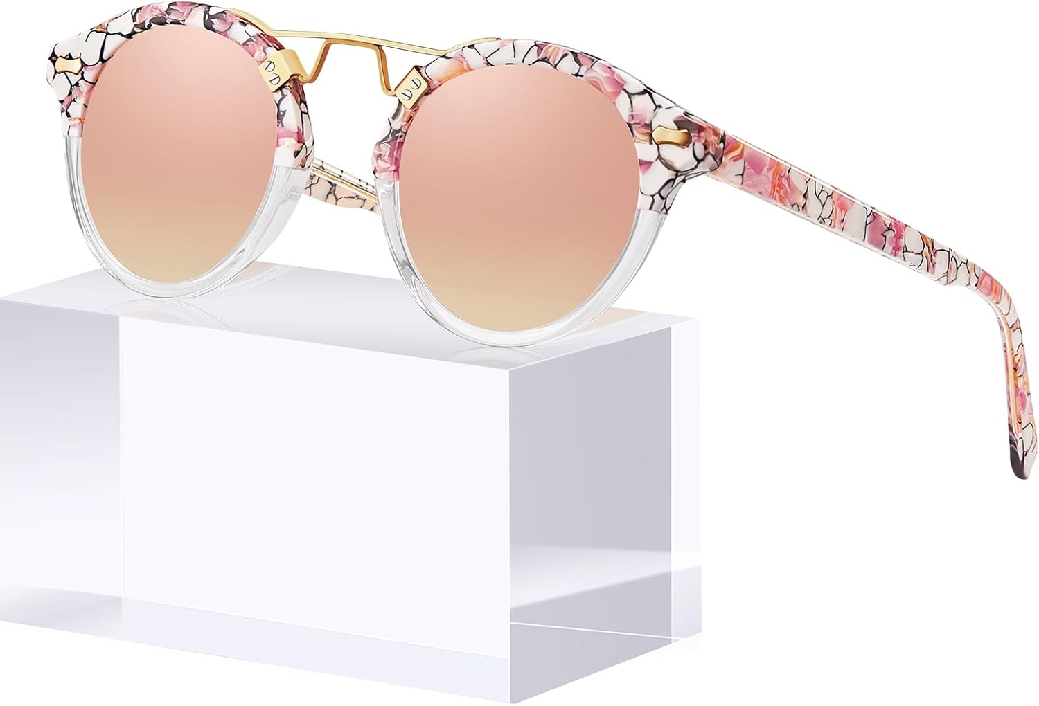 CARFIA Small Face Polarized Sunglasses for Women with UV Protection