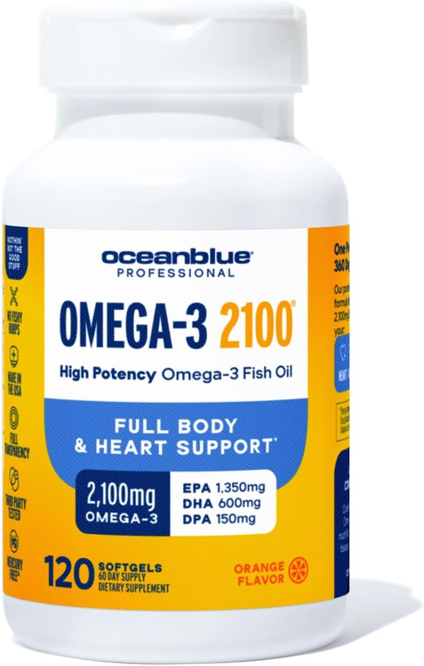 Oceanblue Professional Omega 3 Fish Oil - High Potency Formula