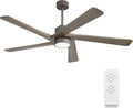 64 in DC Ceiling Fan with Lights and Remote - Quiet, Modern Airflow