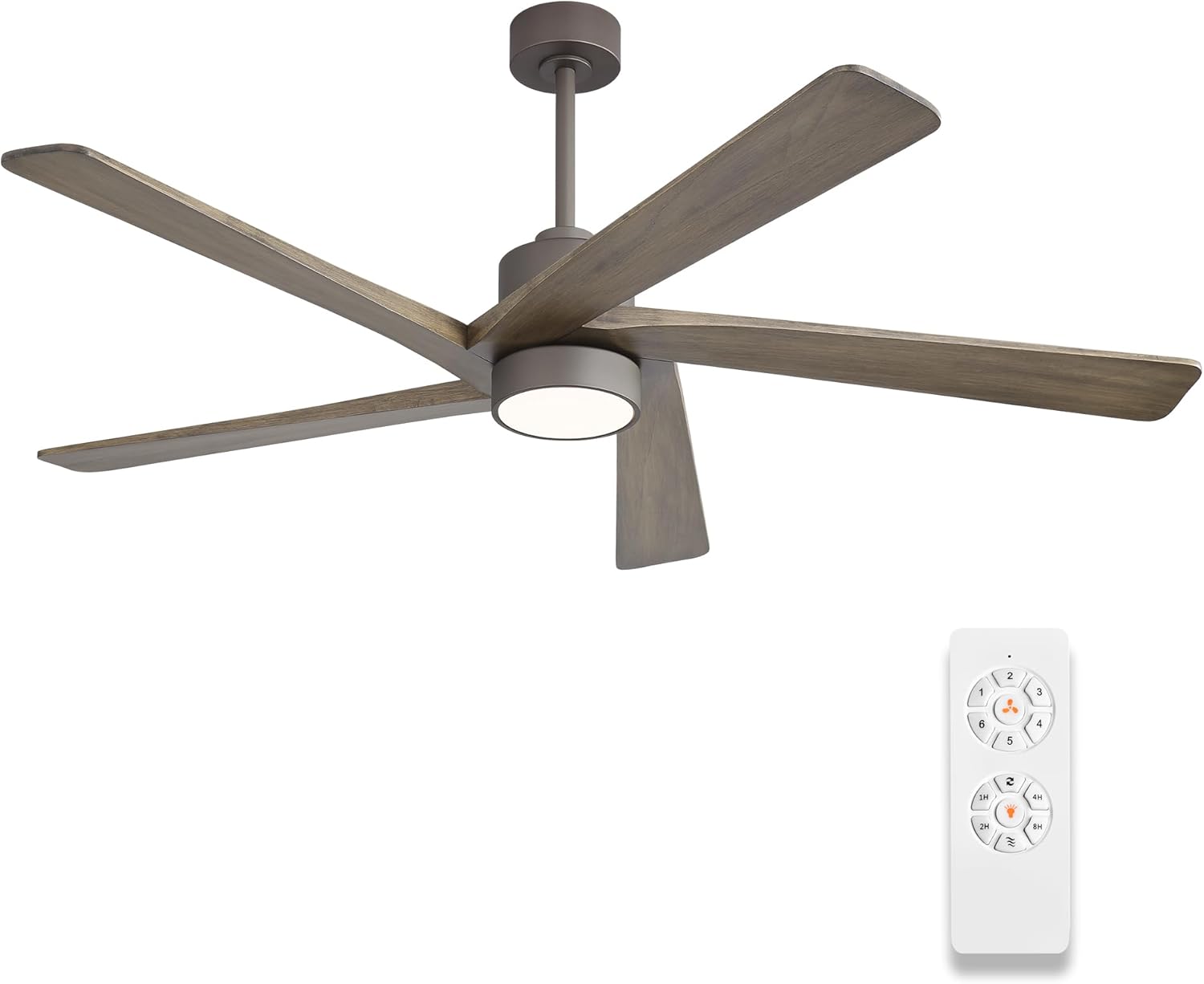 WINGBO 64 Inch Ceiling Fan with Lights and Remote Control