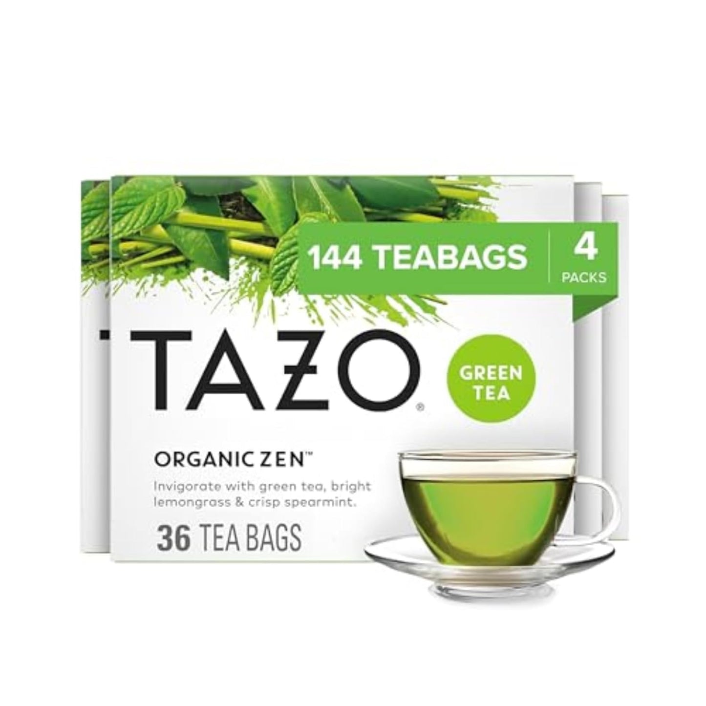 TAZO Organic Zen Green Tea Bags for Health and Wellness