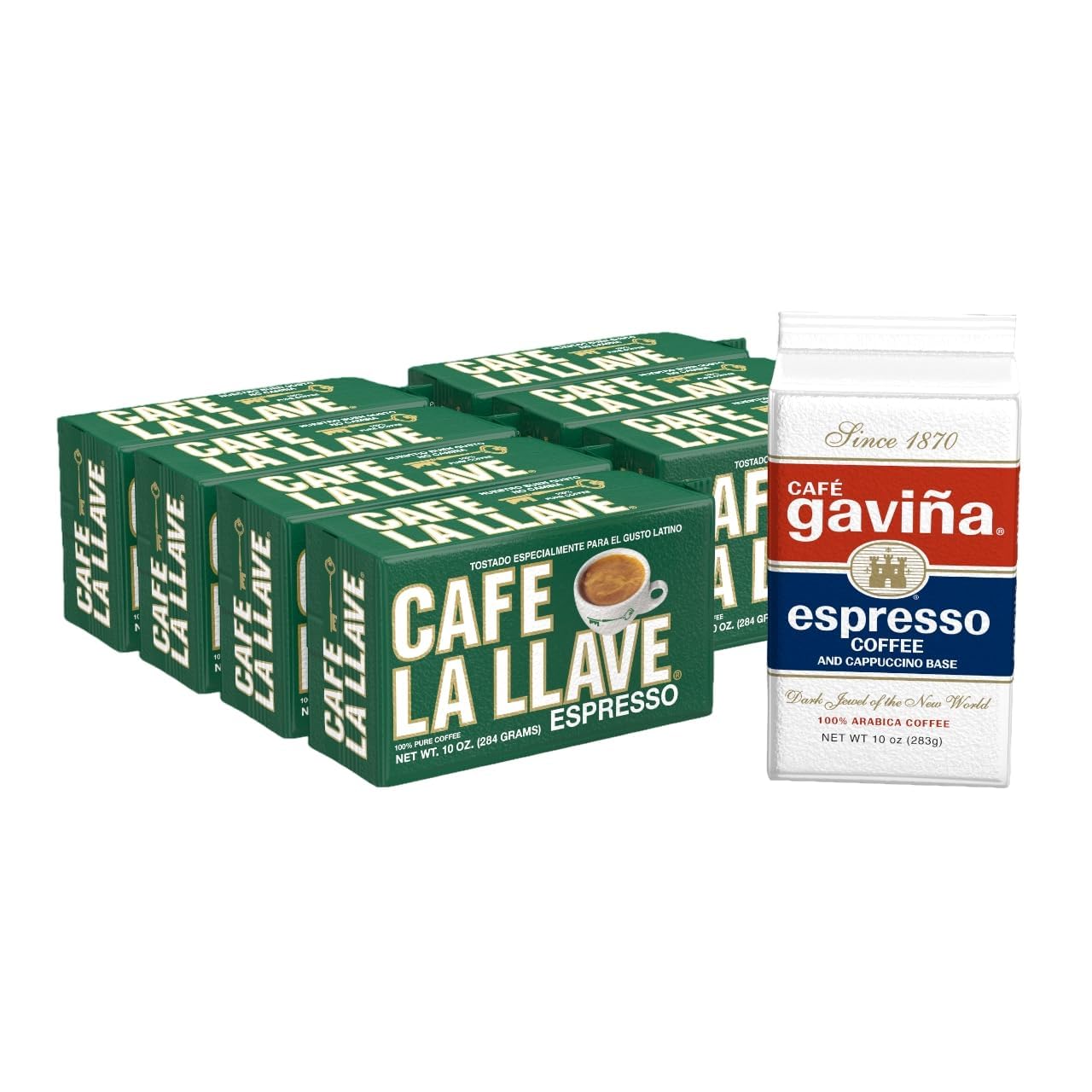 Cafe La Llave Cuban-Style Espresso Dark Roast Ground Coffee