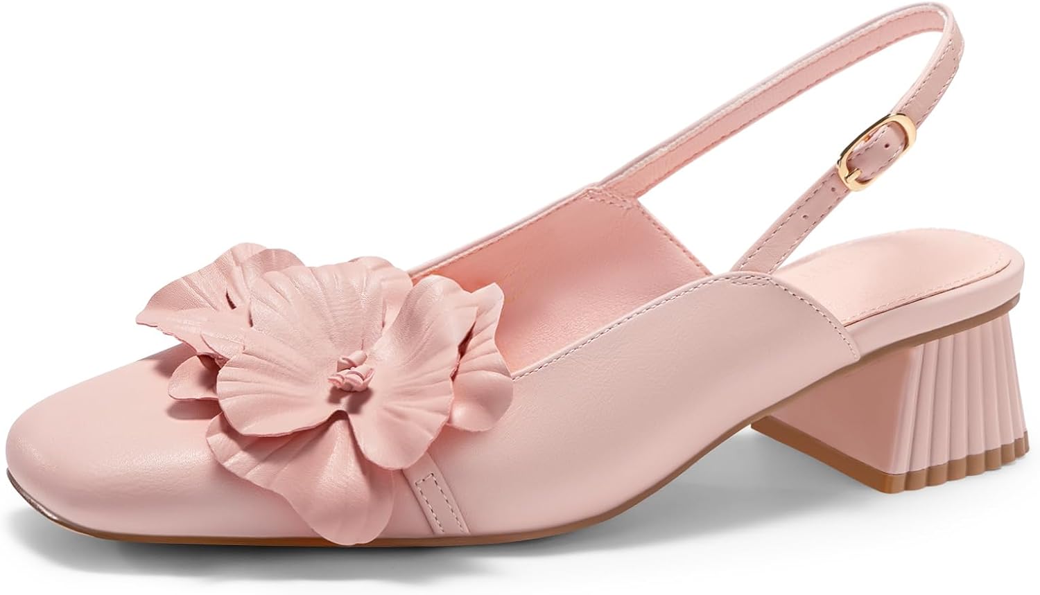 Coutgo Womens Slingback Chunky Heels for Stylish Comfort