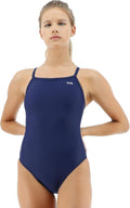 TYR Womens Tyreco Solid Diamondback Swimsuit - Durable UPF 50+ Fit