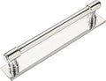 Polished Nickel 6in Center Cabinet Pull Backplate 5 Pack - Durable