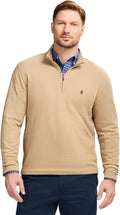 IZOD Mens Performance Comfort Quarter Zip Long Sleeve Shirt Activewear