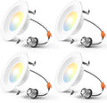 4 in LED Recessed Lighting 5CCT Dimmable Retrofit Can Lights