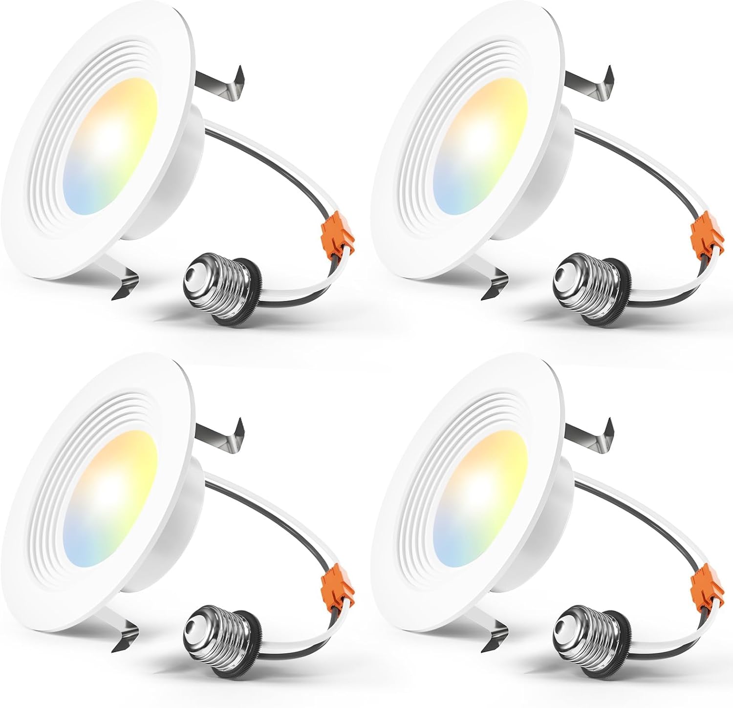 Amico 4 Pack 4 inch Dimmable LED Recessed Lighting for Home