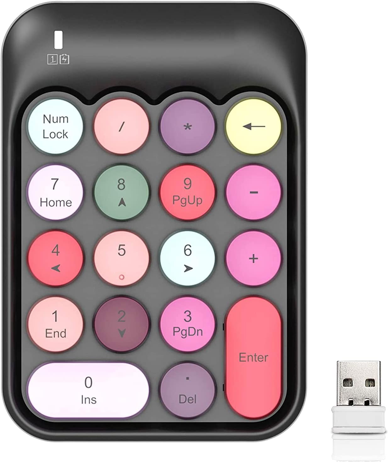 FELICON Wireless Numeric Keypad: Portable & Silent 18-Key Extension