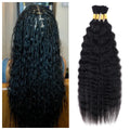 Wet and Wavy Human Braiding Hair Super Wave 20in - Soft, No Weft