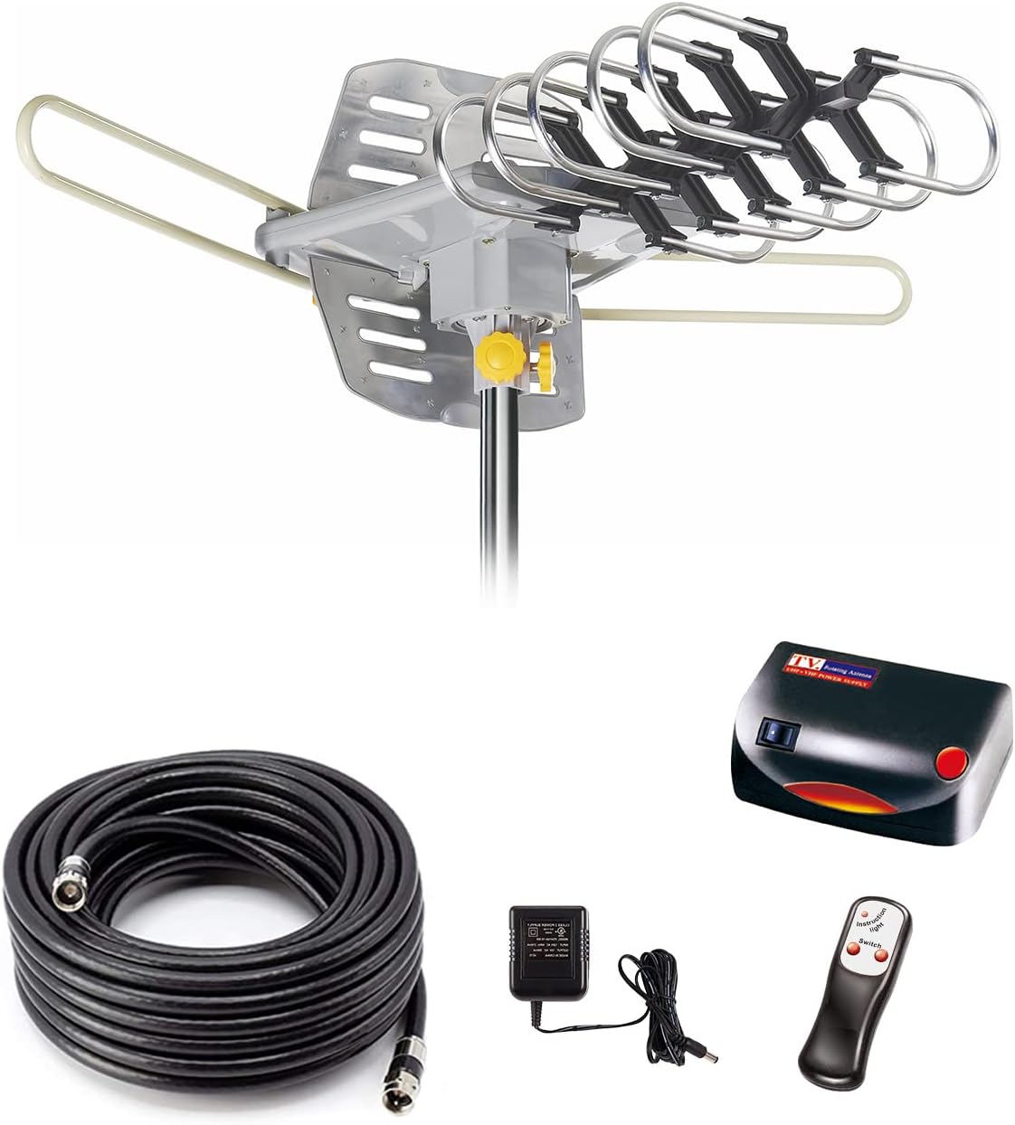 150 Miles Motorized TV Antenna by Yeceny