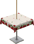Valentine's Day Red Rose Waterproof Tablecloth
