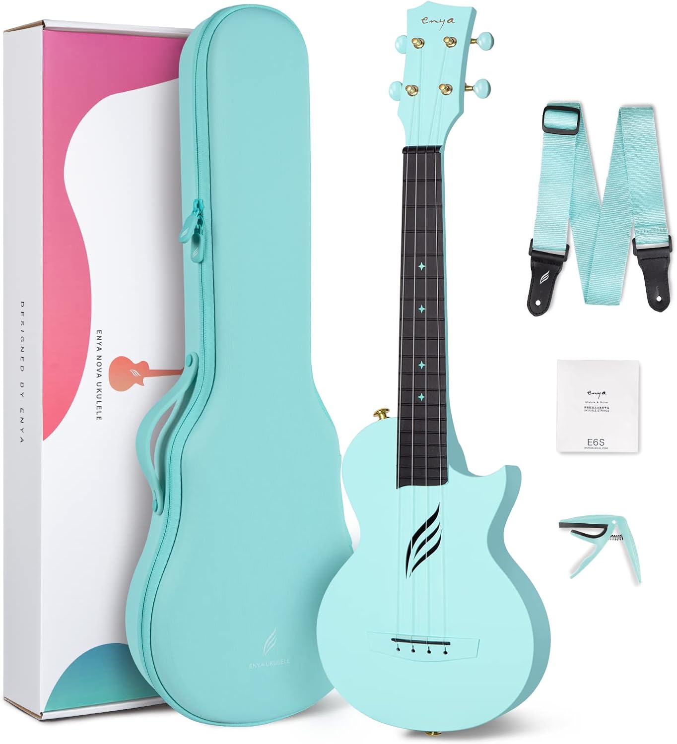 Enya Concert Ukulele Nova U 23 - Lightweight Travel Ukulele