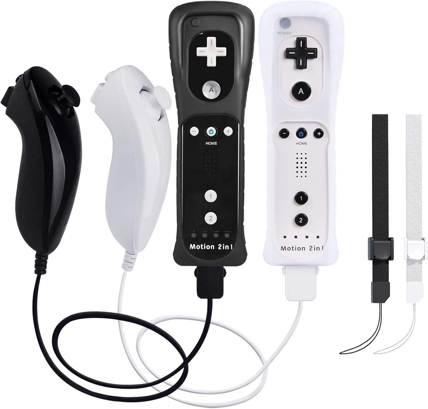2 Pack Wii Controllers with Motion Plus for Ultimate Gaming Fun