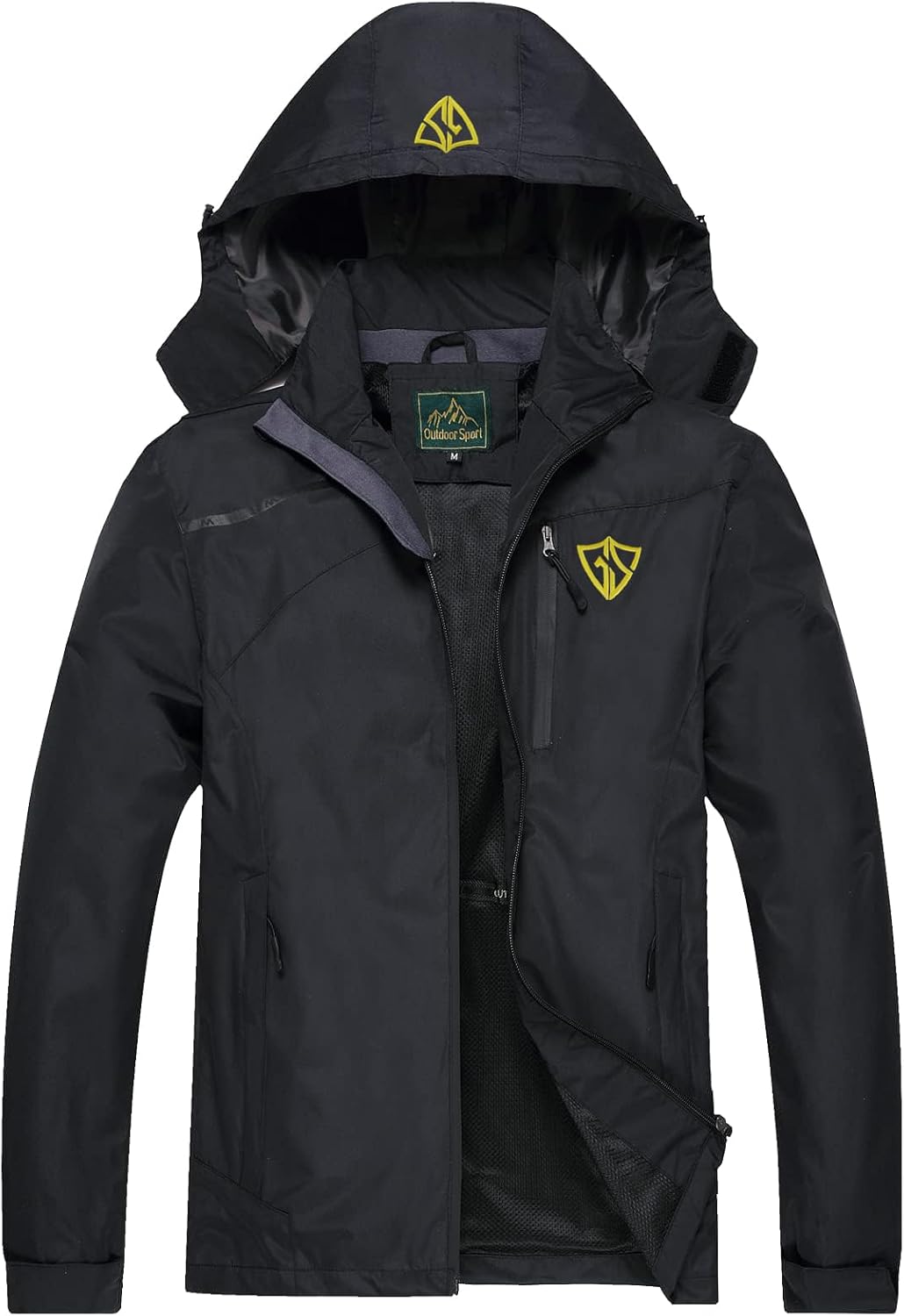 GIISAM Mens Windproof Jacket Lightweight Waterproof Raincoat