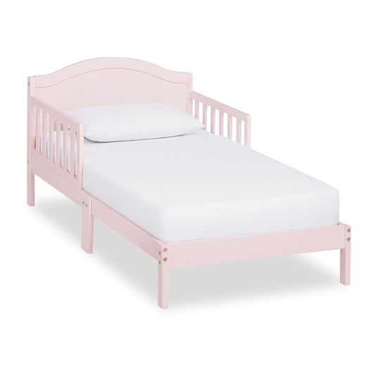 Dream On Me Sydney Toddler Bed in Blush Pink for Kids Room