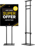 Display Stand Sign Holder Adjustable Pedestal Sign Stand up to 75 in