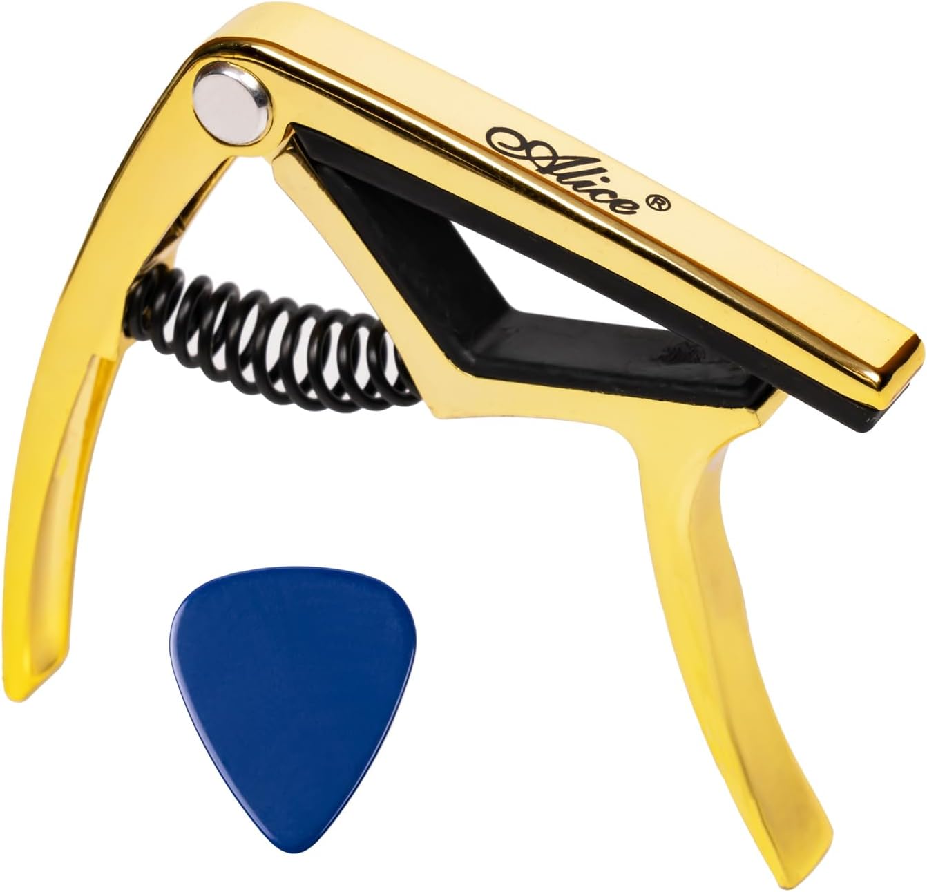 Alice Gold Guitar Capo with Pick - A007K/GD