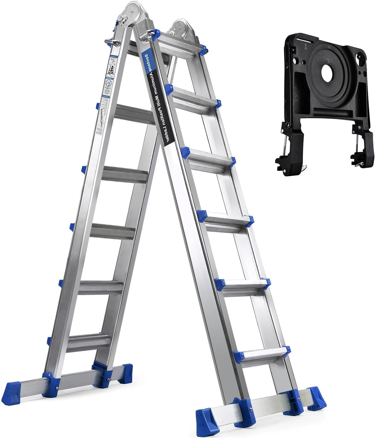 HBTower A Frame 6 Step Extension Ladder for Safe Outdoor Use