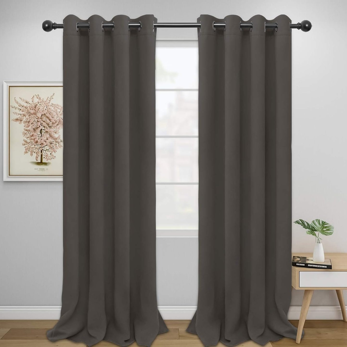 Easy-Going Blackout Curtains for Bedroom, Noise Reduction Drapes