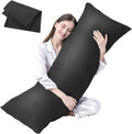 DOWNCOOL Luxury Full Body Pillow Insert with Fiber Cover - Ultra Soft