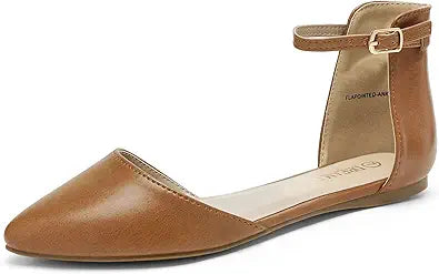 DREAM PAIRS Flapointed Women's Casual D'Orsay Flats for Comfort