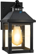 Solar Sconce Lights Outdoor Wall Mount Porch Light - 600 Lumen Warm